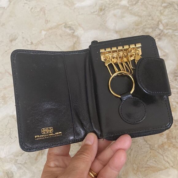 Rochelier Leather Key Wallet Unisex - Picture 5 of 13